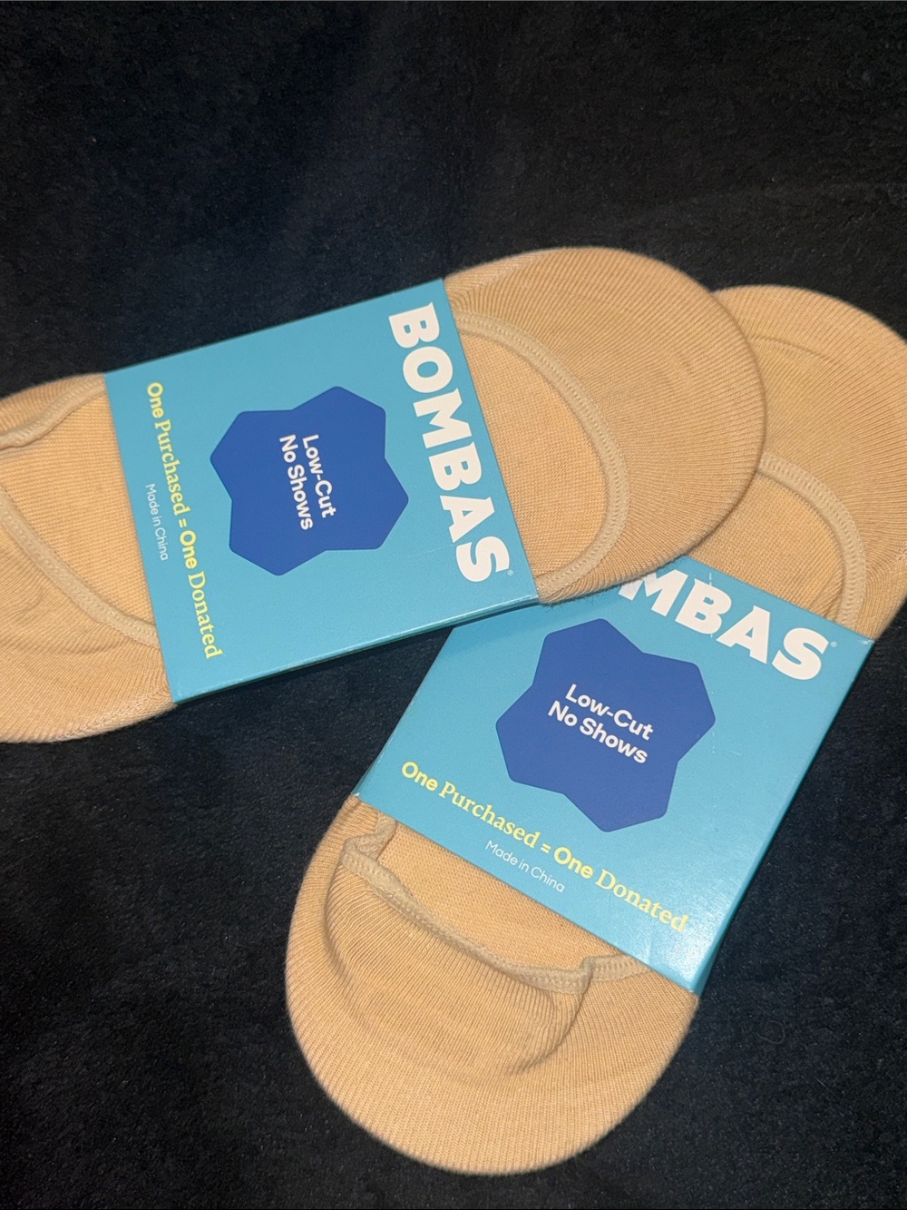 Bombas No-Show Low-Cut Socks in Tan - Picture 8 of 8
